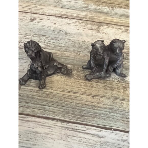 Hudson Pewter Noah’s Ark Set 1981 Wood Ark w/Noah and 11 Pairs of Pewter Animals - Picture 3 of 17